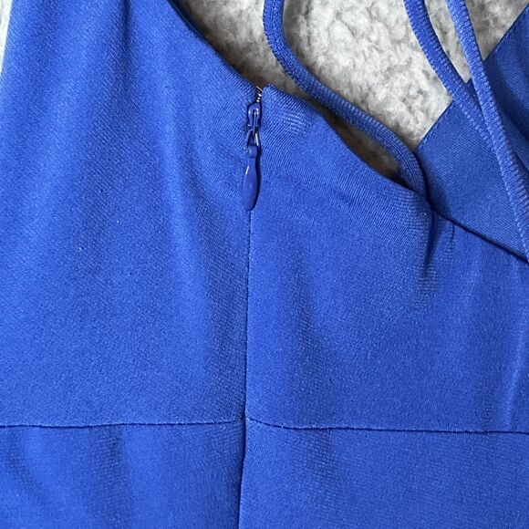 Laundry by Shelli Segal Royal Blue Dress Size 6 Strappy Celtic Knot Y2k - Picture 6 of 8
